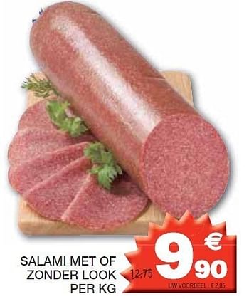 Promoties Salami met of zonder look - Huismerk - Champion - Geldig van 17/01/2012 tot 29/01/2012 bij Champion