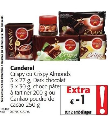 Promo Poudre Chocolatée Cankao Canderel chez Auchan 