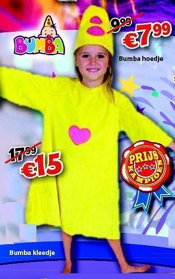 Promoties Bumba kleedje - Bumba - Geldig van 23/01/2012 tot 26/02/2012 bij ToyChamp
