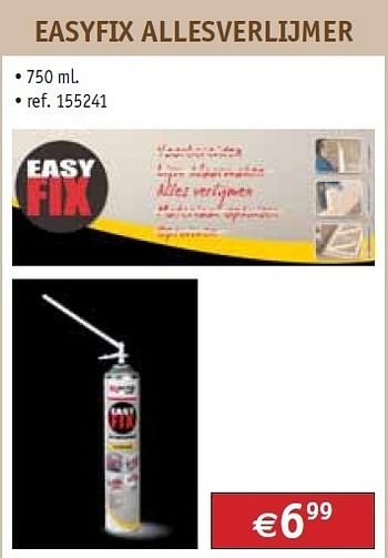 Promoties Easyfix allesverlijmer - Easy Fix - Geldig van 01/02/2012 tot 29/02/2012 bij Bouwcenter Frans Vlaeminck