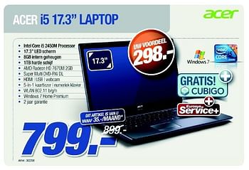 Promotions Laptop - Acer - Valide de 01/02/2012 à 29/02/2012 chez Auva