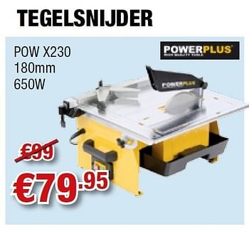 Promoties Tegelsnijder pow x230 - Powerplus - Geldig van 02/02/2012 tot 15/02/2012 bij Cevo Market