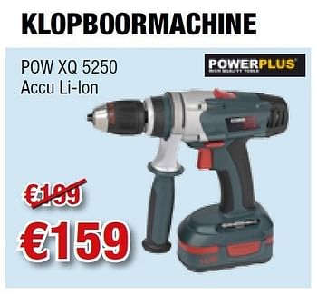 Promoties Klopboormachine pow xq 5250 - Powerplus - Geldig van 02/02/2012 tot 15/02/2012 bij Cevo Market