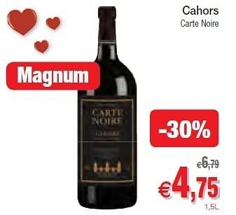 Promotions Cahors carte noire - Vins rouges - Valide de 07/02/2012 à 12/02/2012 chez Intermarche