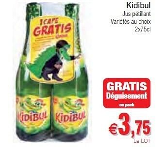 Promotions Kidibul jus pétillant - Kidibul - Valide de 07/02/2012 à 12/02/2012 chez Intermarche