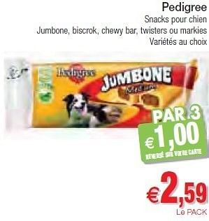 Promotions Pedigree snacks pour chien - Pedigree - Valide de 07/02/2012 à 12/02/2012 chez Intermarche