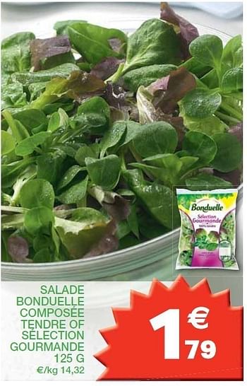 Promoties Salade bonduelle composée tendre of sélection gourmande - Bonduelle - Geldig van 07/02/2012 tot 12/02/2012 bij Champion