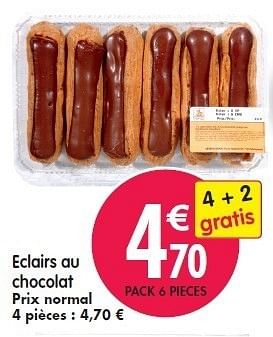 Promotions Eclairs au chocolat - Produit maison - Match - Valide de 08/02/2012 à 14/02/2012 chez Match