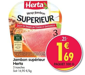 Promoties Jambon supérieur herta - Herta - Geldig van 08/02/2012 tot 14/02/2012 bij Match