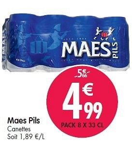 Promotions Maes pils - Maes - Valide de 08/02/2012 à 14/02/2012 chez Match