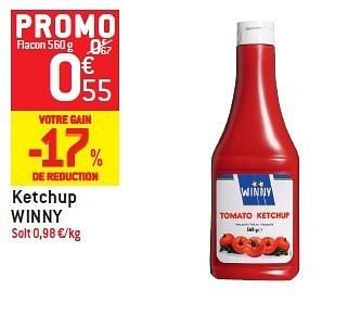 Promotions Ketchup winny - Winny - Valide de 08/02/2012 à 14/02/2012 chez Match Food & More