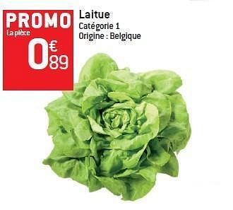 Promotions Laitue - Produit Maison - Match Food & More - Valide de 08/02/2012 à 14/02/2012 chez Match Food & More