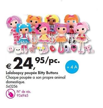 Promotions Lalaloopsy poupée bitty buttons - Lalaloopsy - Valide de 09/02/2012 à 25/02/2012 chez Dreamland