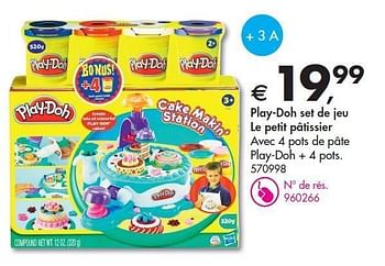 Promoties Play-doh set de jeu le petit pâtissier - Play-Doh - Geldig van 09/02/2012 tot 25/02/2012 bij Dreamland
