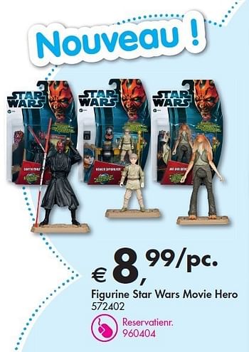 Promotions Figurine star wars movie hero - Star Wars - Valide de 09/02/2012 à 25/02/2012 chez Dreamland