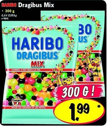 Promoties Dragibus mix - Haribo - Geldig van 13/02/2012 tot 15/02/2012 bij Lidl