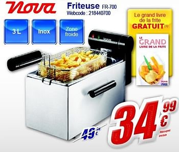 Promoties Friteuse fr-700 - Nova - Geldig van 13/02/2012 tot 26/02/2012 bij Eldi