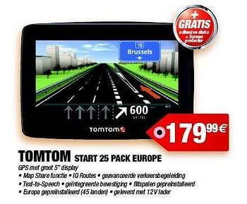 Promotions Tomtom start 25 pack europe gps - TomTom - Valide de 13/02/2012 à 14/03/2012 chez Photo Hall