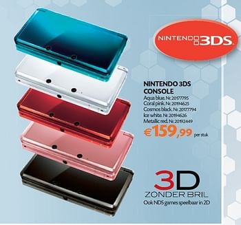 Promoties Nintendo 3ds console - Nintendo - Geldig van 14/02/2012 tot 05/03/2012 bij Fun