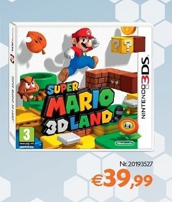 Promotions Supermario 3d land - Nintendo - Valide de 14/02/2012 à 05/03/2012 chez Fun