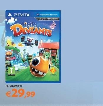 Promotions Little deviants - Sony Computer Entertainment Europe - Valide de 14/02/2012 à 05/03/2012 chez Fun