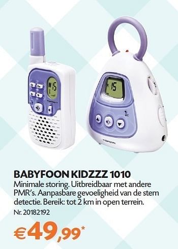 Promoties Babyfoon kidzzz 1010 - Topcom - Geldig van 14/02/2012 tot 05/03/2012 bij Fun