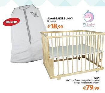 Promoties Slaapzakje bunny - Di Baby - Geldig van 14/02/2012 tot 05/03/2012 bij Fun