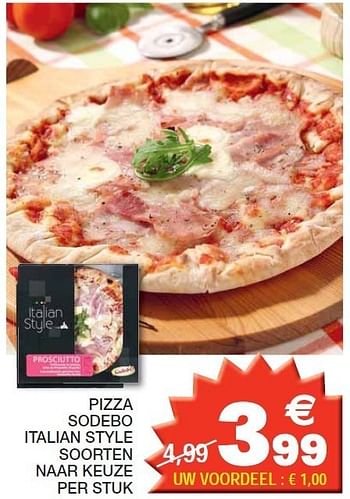 Promoties Pizza sodebo italian style - Sodebo - Geldig van 14/02/2012 tot 26/02/2012 bij Champion