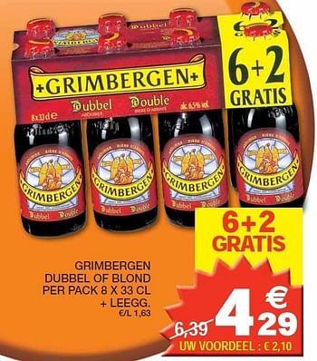 Promoties Grimbergen dubbel of blond - Grimbergen - Geldig van 14/02/2012 tot 26/02/2012 bij Champion