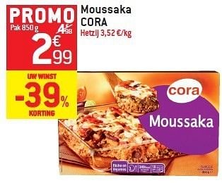 Promotions Moussaka cora - Cora - Valide de 15/02/2012 à 21/02/2012 chez Match Food & More