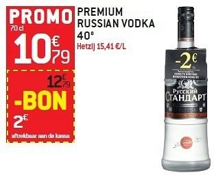 Promotions Premium russian vodka - Premium - Valide de 15/02/2012 à 21/02/2012 chez Match Food & More