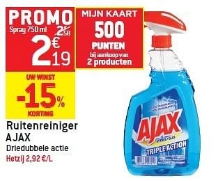Promotions Ruitenreiniger ajax - Ajax - Valide de 15/02/2012 à 21/02/2012 chez Match Food & More