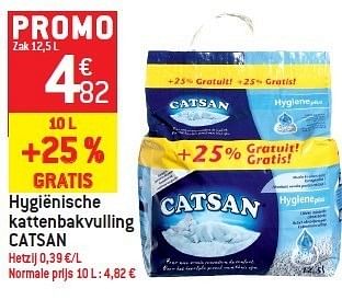 Promotions Hygiënische kattenbakvulling catsan - Catsan - Valide de 15/02/2012 à 21/02/2012 chez Match Food & More