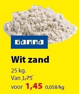 Promoties Wit zand - Huismerk - Gamma - Geldig van 15/02/2012 tot 27/02/2012 bij Gamma