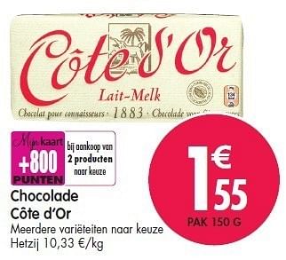 Promotions Chocolade côte d`or - Cote D'Or - Valide de 15/02/2012 à 21/02/2012 chez Match
