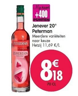 Promoties Jenever 20° peterman - Peterman - Geldig van 15/02/2012 tot 21/02/2012 bij Match