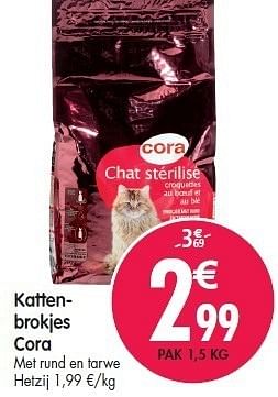 Promoties Kattenbrokjes cora - Cora - Geldig van 15/02/2012 tot 21/02/2012 bij Match