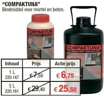 Promoties Compaktuna - Compactuna - Geldig van 15/02/2012 tot 26/02/2012 bij Hubo