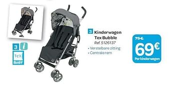 Promoties Kinderwagen tex bubble - Tex Baby - Geldig van 15/02/2012 tot 27/02/2012 bij Carrefour