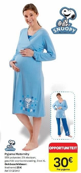 Promoties Pyjama maternity - Snoopy - Geldig van 15/02/2012 tot 27/02/2012 bij Carrefour