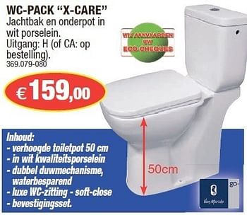 Promoties Wc-pack x-care - Van Marcke - Geldig van 15/02/2012 tot 26/02/2012 bij Hubo