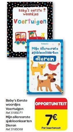 Promoties Baby`s eerste woordjes voertuigen - Huismerk - Carrefour  - Geldig van 15/02/2012 tot 27/02/2012 bij Carrefour