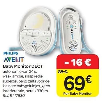 Promoties Baby monitor dect - Philips - Geldig van 15/02/2012 tot 27/02/2012 bij Carrefour