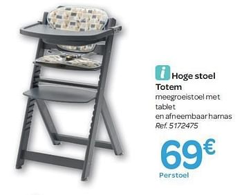 Promoties Hoge stoel totem - Huismerk - Carrefour  - Geldig van 15/02/2012 tot 27/02/2012 bij Carrefour