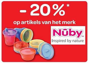 Promotions Op artikels van het merk - Nuby - Valide de 15/02/2012 à 27/02/2012 chez Carrefour
