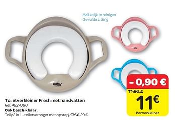 Promoties Toiletverkleiner fresh met handvatten - Huismerk - Carrefour  - Geldig van 15/02/2012 tot 27/02/2012 bij Carrefour