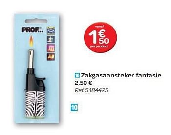 Promoties Zakgasaansteker fantasie - Huismerk - Carrefour  - Geldig van 15/02/2012 tot 27/02/2012 bij Carrefour