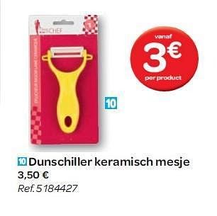 Promoties Dunschiller keramisch mesje - Huismerk - Carrefour  - Geldig van 15/02/2012 tot 27/02/2012 bij Carrefour
