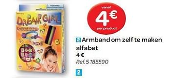 Promoties Armband om zelf te maken alfabet - Huismerk - Carrefour  - Geldig van 15/02/2012 tot 27/02/2012 bij Carrefour