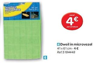 Promotions Dweil in microvezel - Produit maison - Carrefour  - Valide de 15/02/2012 à 27/02/2012 chez Carrefour